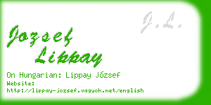 jozsef lippay business card